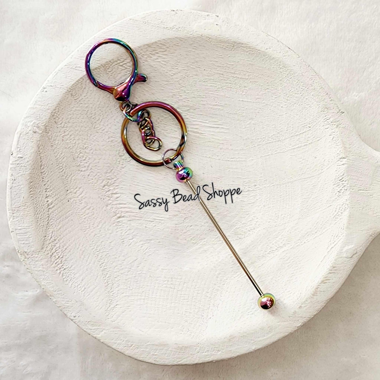 Sassy Bead Shoppe
Rainbow Beadable Keychain