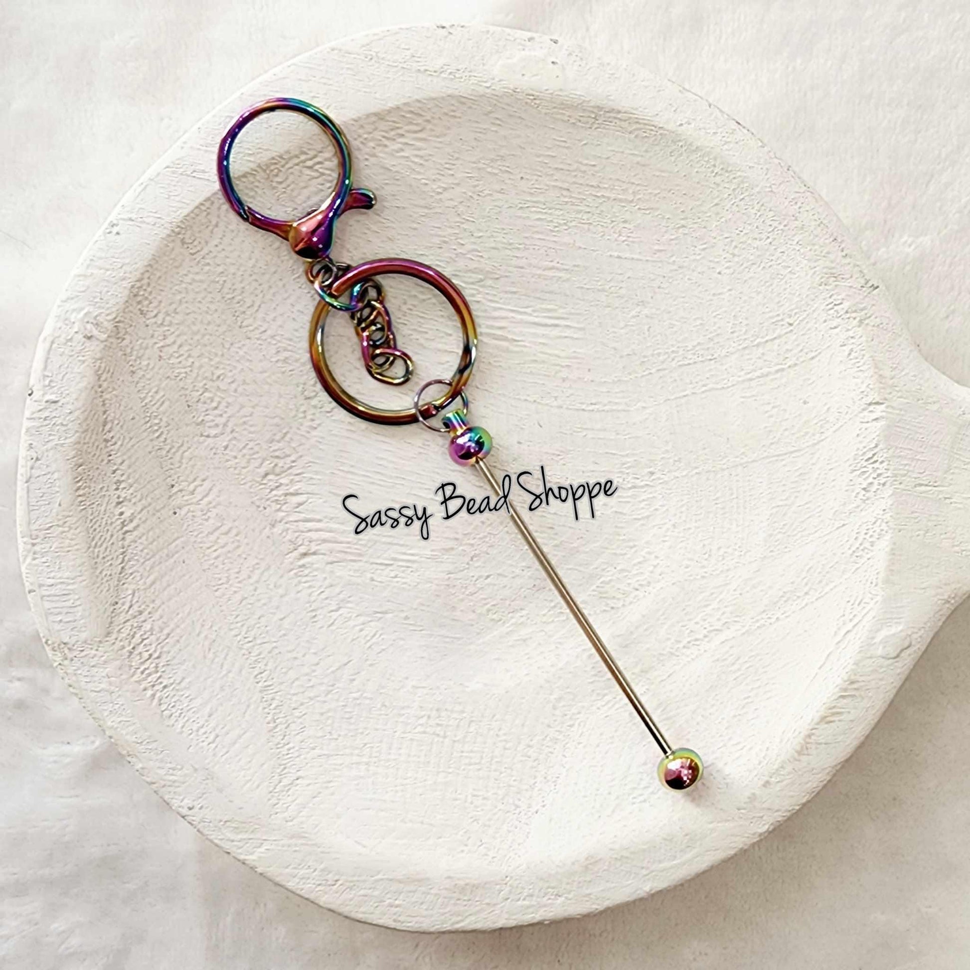 Sassy Bead Shoppe
Rainbow Beadable Keychain