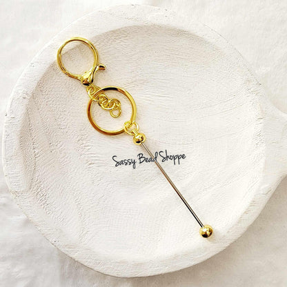 Sassy Bead Shoppe
Gold Beadable Keychain
