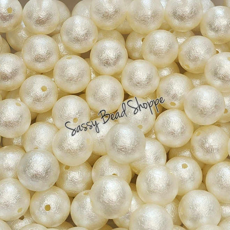 Sassy Bead Shoppe
20mm Ivory Foil Beads