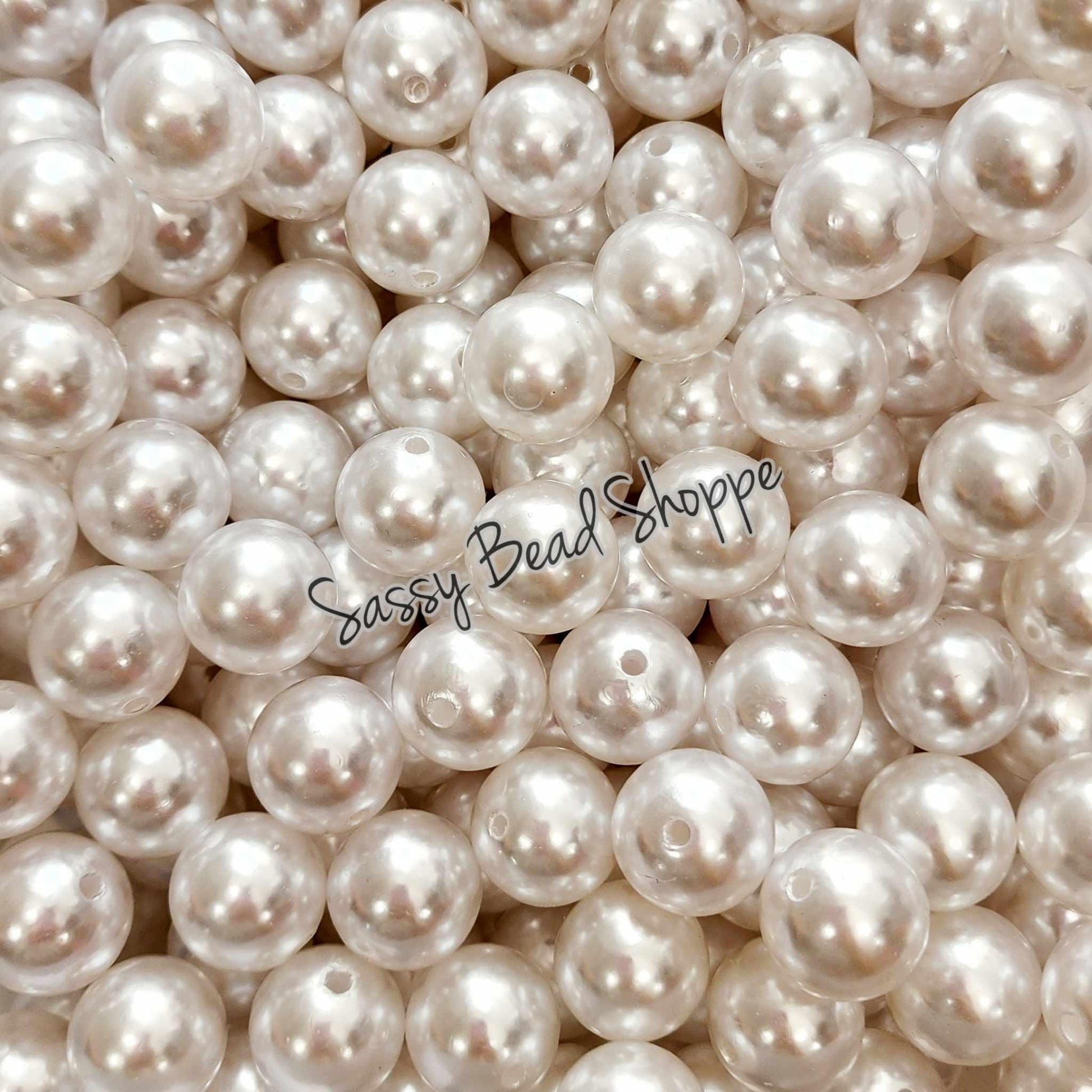 20MM Ivory Pearl Beads - Sassy Bead Shoppe
