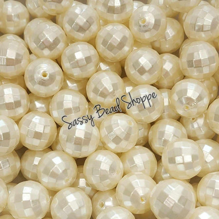 Sassy Bead Shoppe
20mm Ivory Pearl Disco Beads