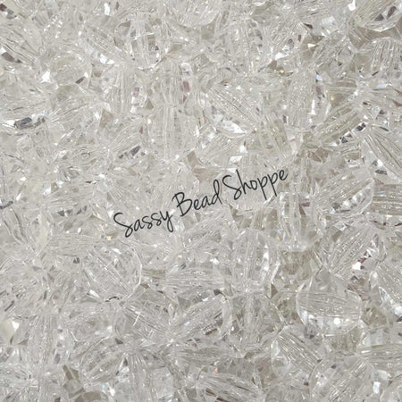 20MM Clear Hex Beads