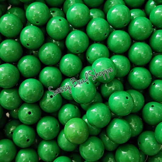 20MM Green Chunky Bubblegum Beads, Acrylic Beads in Bulk, 20mm Beads, 20mm Bubble Gum Beads, 20mm Chunky