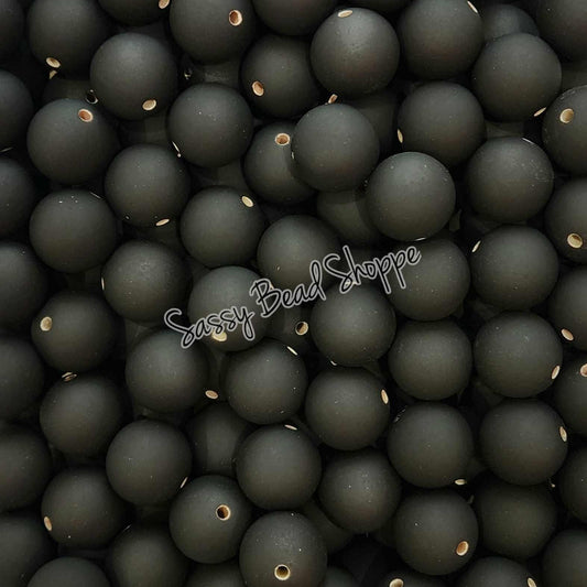 20MM Black Rubber Chunky Bubblegum Beads, Acrylic Beads in Bulk, 20mm Bubble Gum Beads, 20mm Chunky Beads