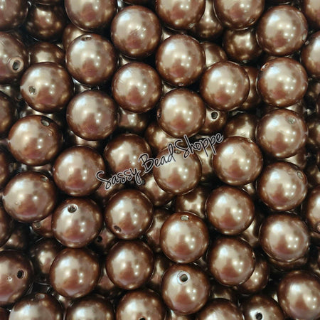 20MM Brown Pearl Beads