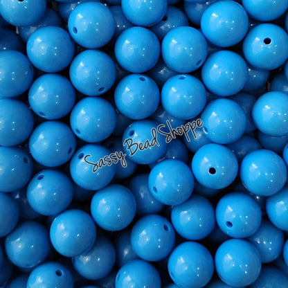 20MM Light Blue Chunky Bubblegum Beads, Acrylic Beads in Bulk, 20mm Beads, 20mm Bubble Gum Beads, 20mm Chunky