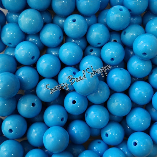 20MM Sea Blue Beads - Sassy Bead Shoppe