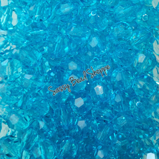 20MM Turquoise Fauceted Beads - Sassy Bead Shoppe