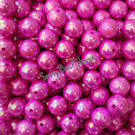 20MM Dark Lilac AB Beads