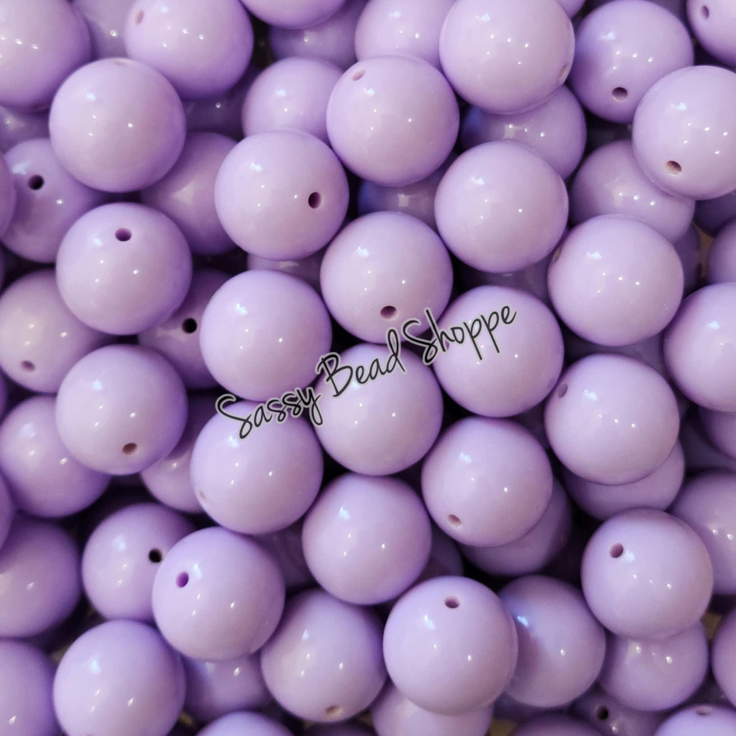 20MM Lavender Beads - Sassy Bead Shoppe