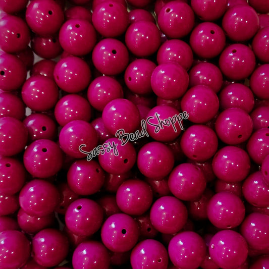 20MM Dark Berry Beads - Sassy Bead Shoppe