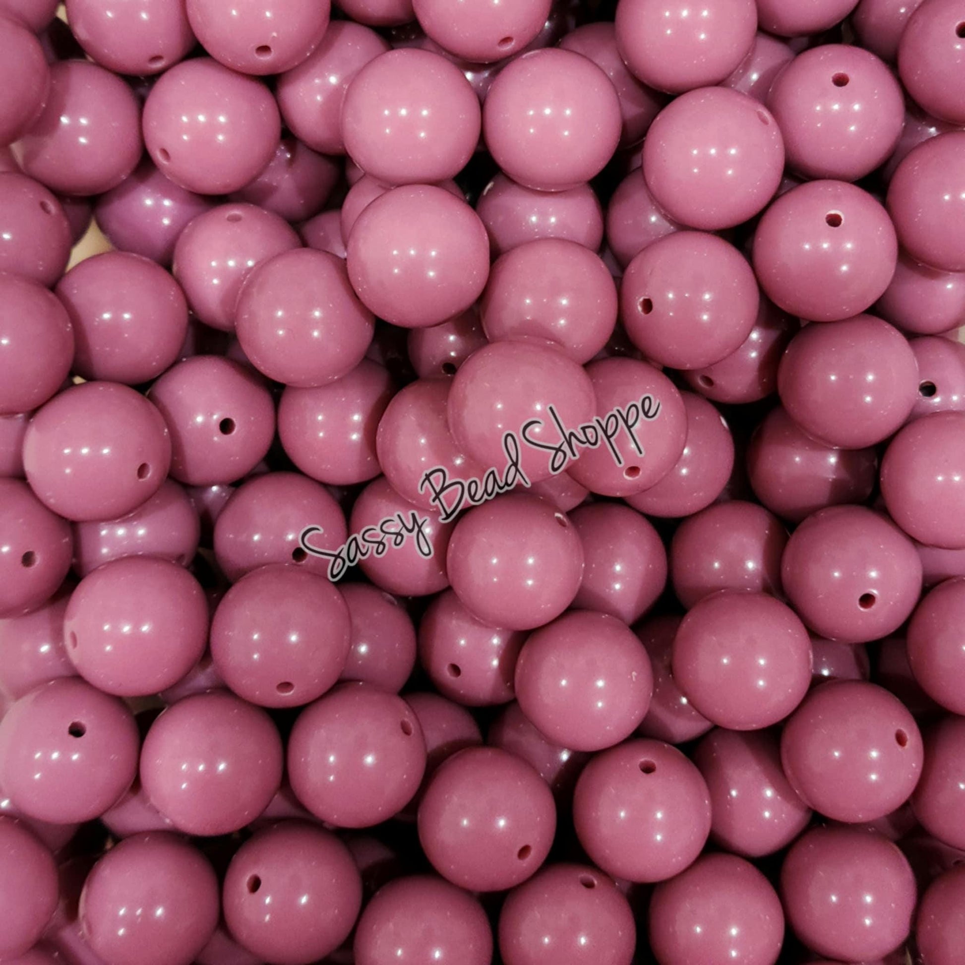 20MM Dark Mauve Chunky Bubblegum Beads, Acrylic Beads in Bulk, 20mm Beads, 20mm Bubble Gum Beads, 20mm Chunky