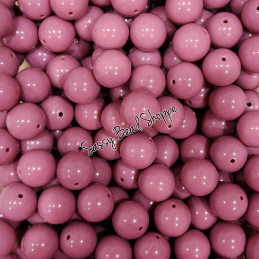 20MM Dark Mauve Beads - Sassy Bead Shoppe