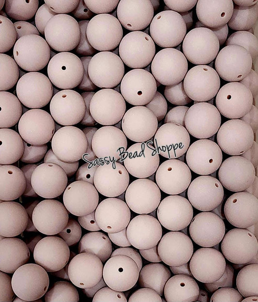 20MM Mauve Matte Beads - Sassy Bead Shoppe