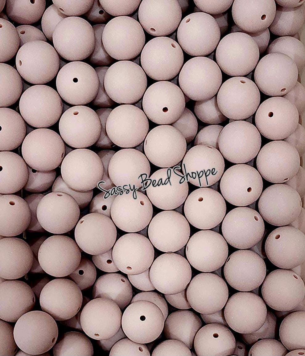 20MM Mauve Matte Beads