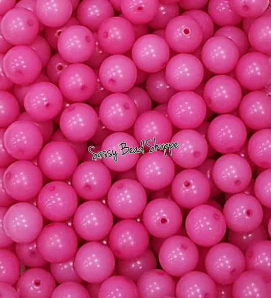 20MM Magenta Jelly Beads - Sassy Bead Shoppe