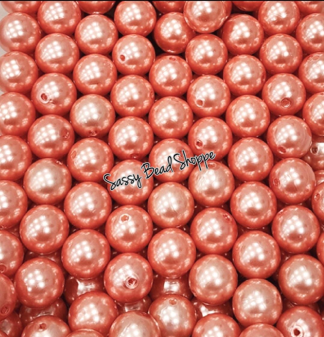 20MM Coral Pearl Beads - Sassy Bead Shoppe