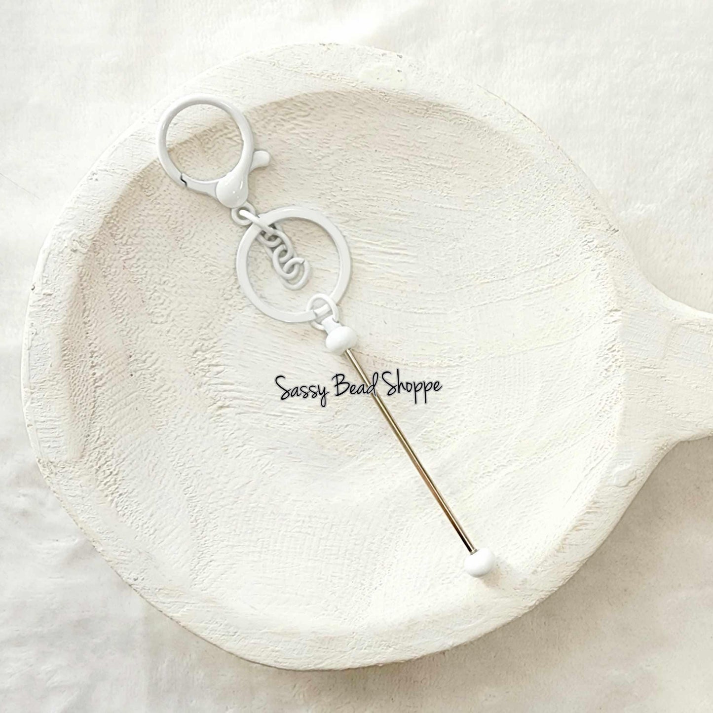 Sassy Bead Shoppe
White Beadable Keychain