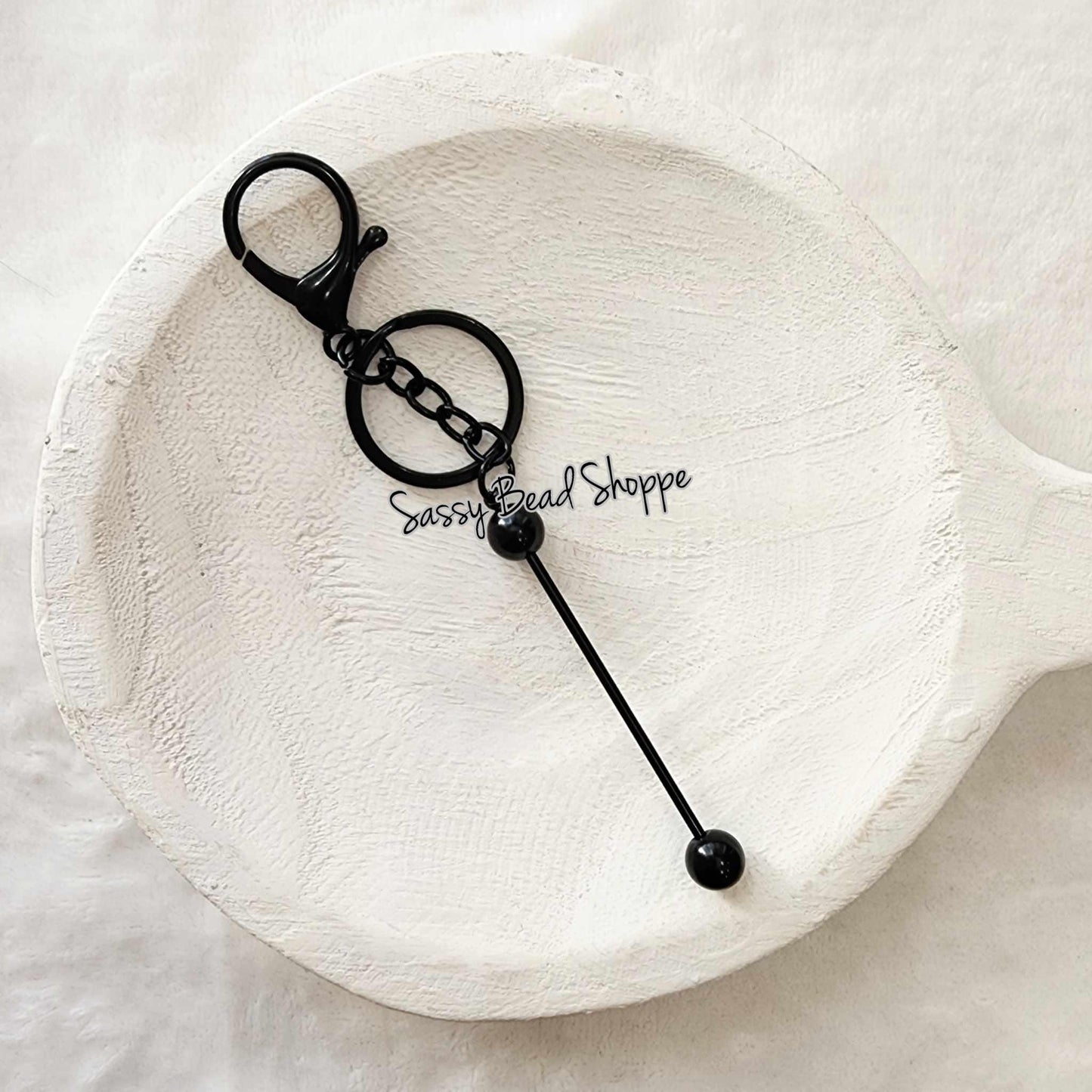 Sassy Bead Shoppe
Black Beadable Keychain