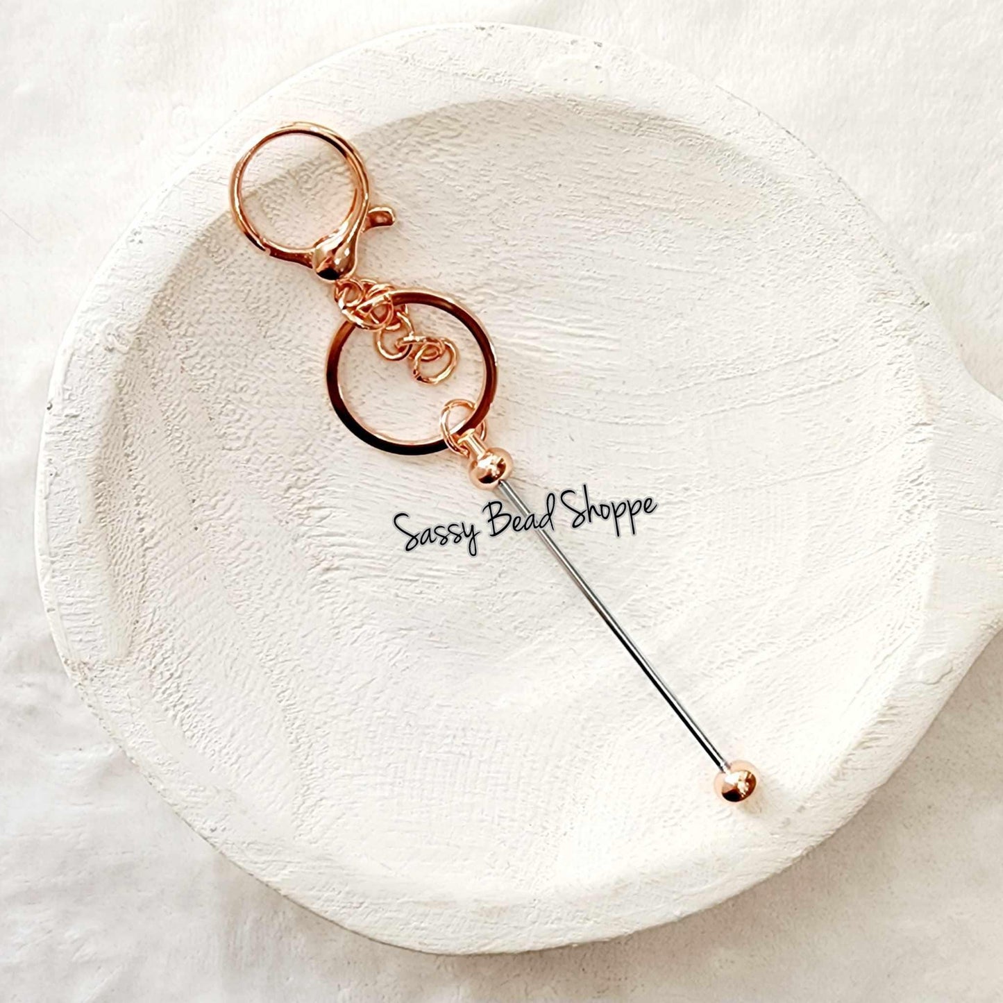 Sassy Bead Shoppe
Rose Gold Beadable Keychain
