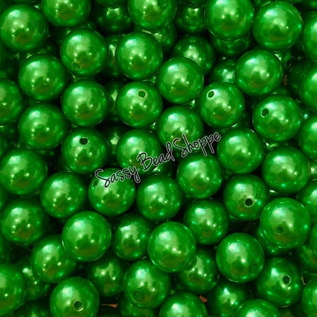 20MM Green Pearl Beads