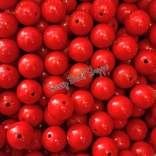 20MM Red Beads - Sassy Bead Shoppe