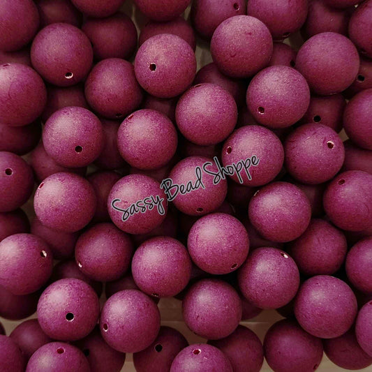 20MM Berry Matte Beads - Sassy Bead Shoppe