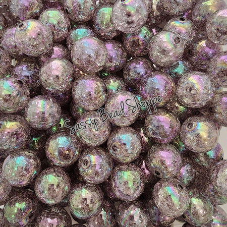 20MM Black Crackle Beads