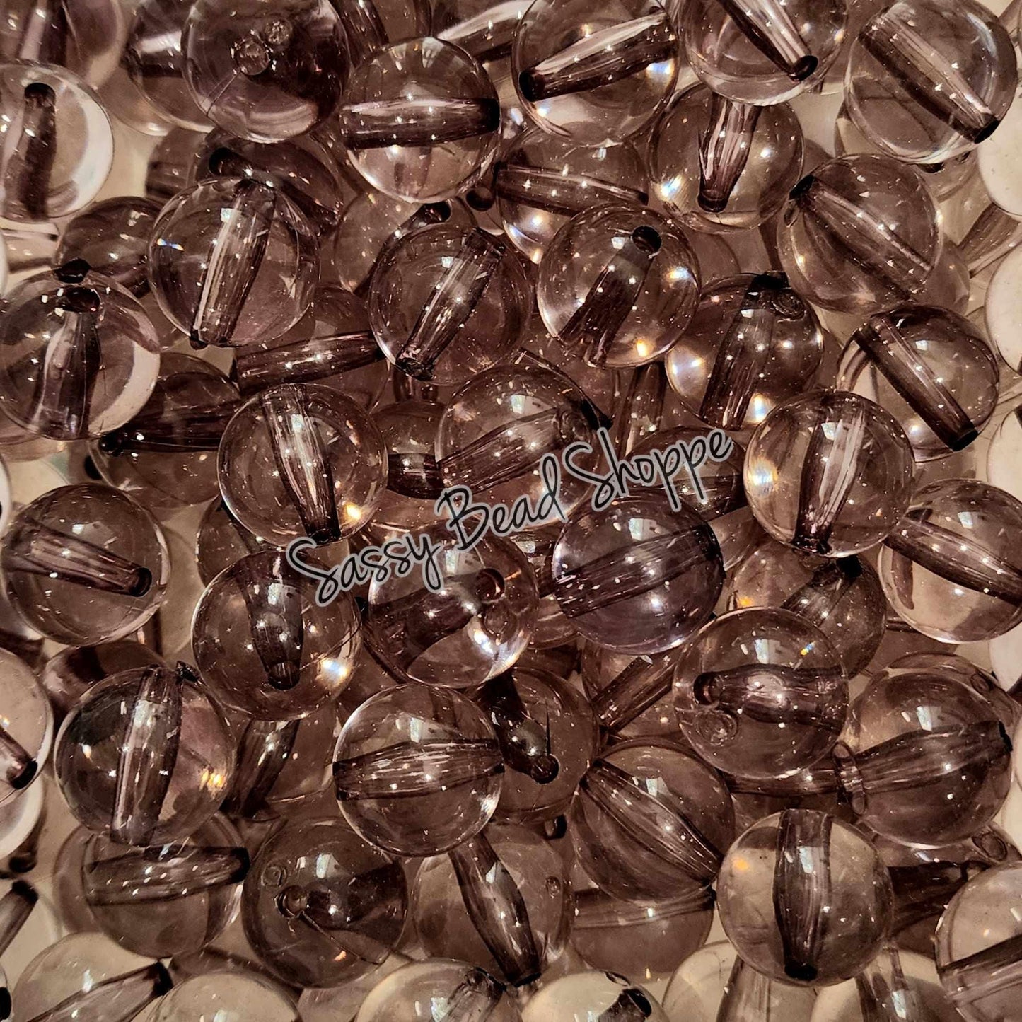 20MM Black Clear Chunky Bubblegum Beads, Acrylic Beads in Bulk, 20mm Bubble Gum Beads, 20mm Chunky Beads