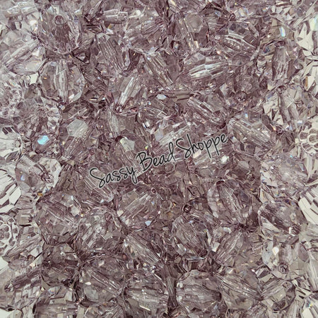 20MM Gray Fauceted Beads