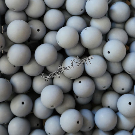 20MM Denim Matte Beads