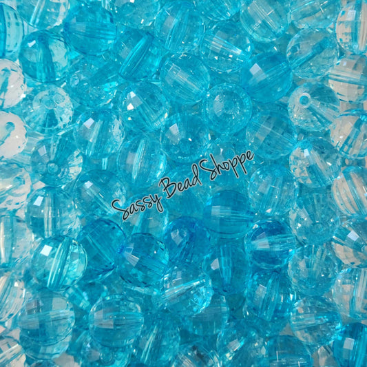 20MM Turquoise Disco Beads - Sassy Bead Shoppe