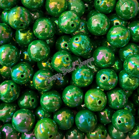 20MM Green AB Beads - Sassy Bead Shoppe