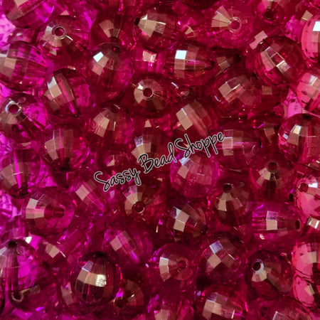 20MM Plum Disco Beads