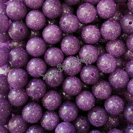 20MM Purple Shimmer Beads
