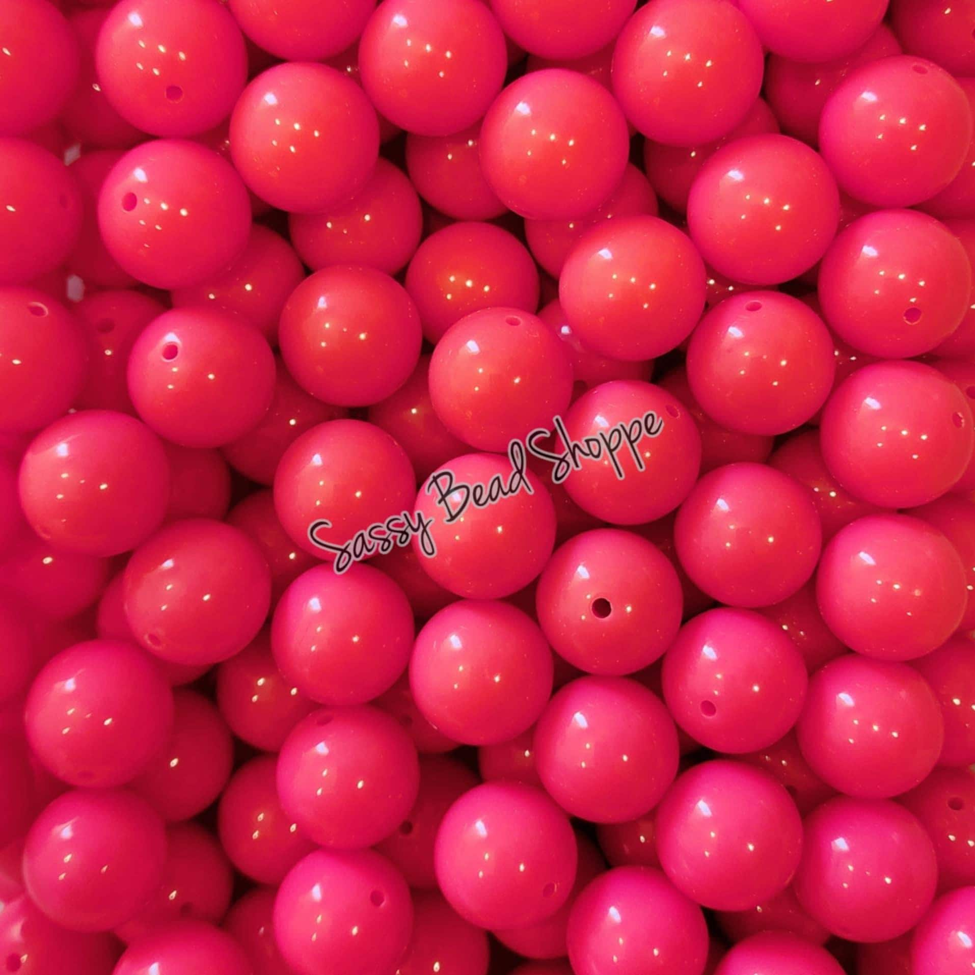 20MM Neon Coral Chunky Bubblegum Beads, Acrylic Beads in Bulk, 20mm Beads, 20mm Bubble Gum Beads, 20mm Chunky