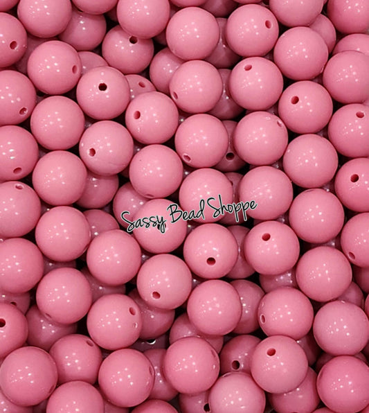 20MM Dusty Rose Beads - Sassy Bead Shoppe