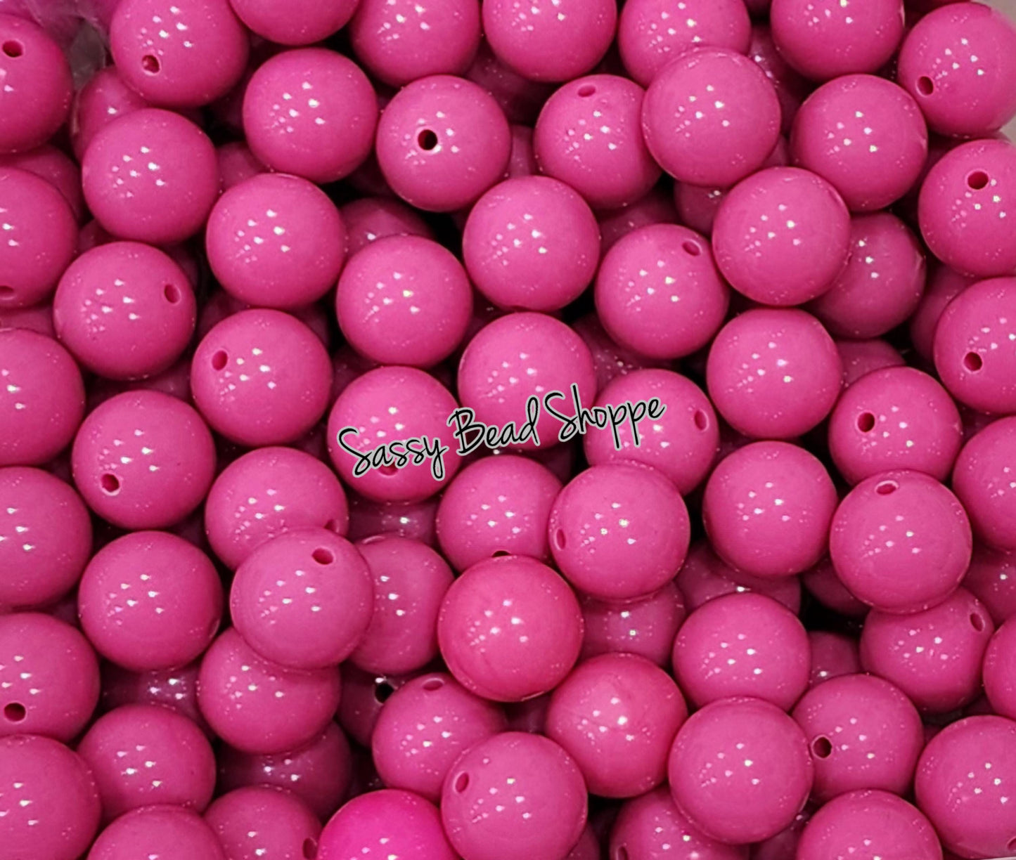 20MM Magenta Beads - Sassy Bead Shoppe