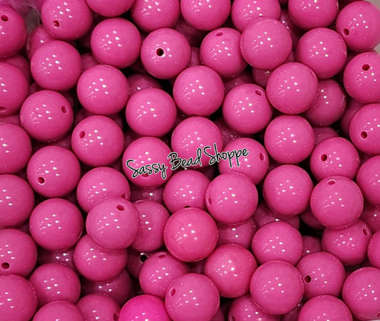 20MM Magenta Beads - Sassy Bead Shoppe