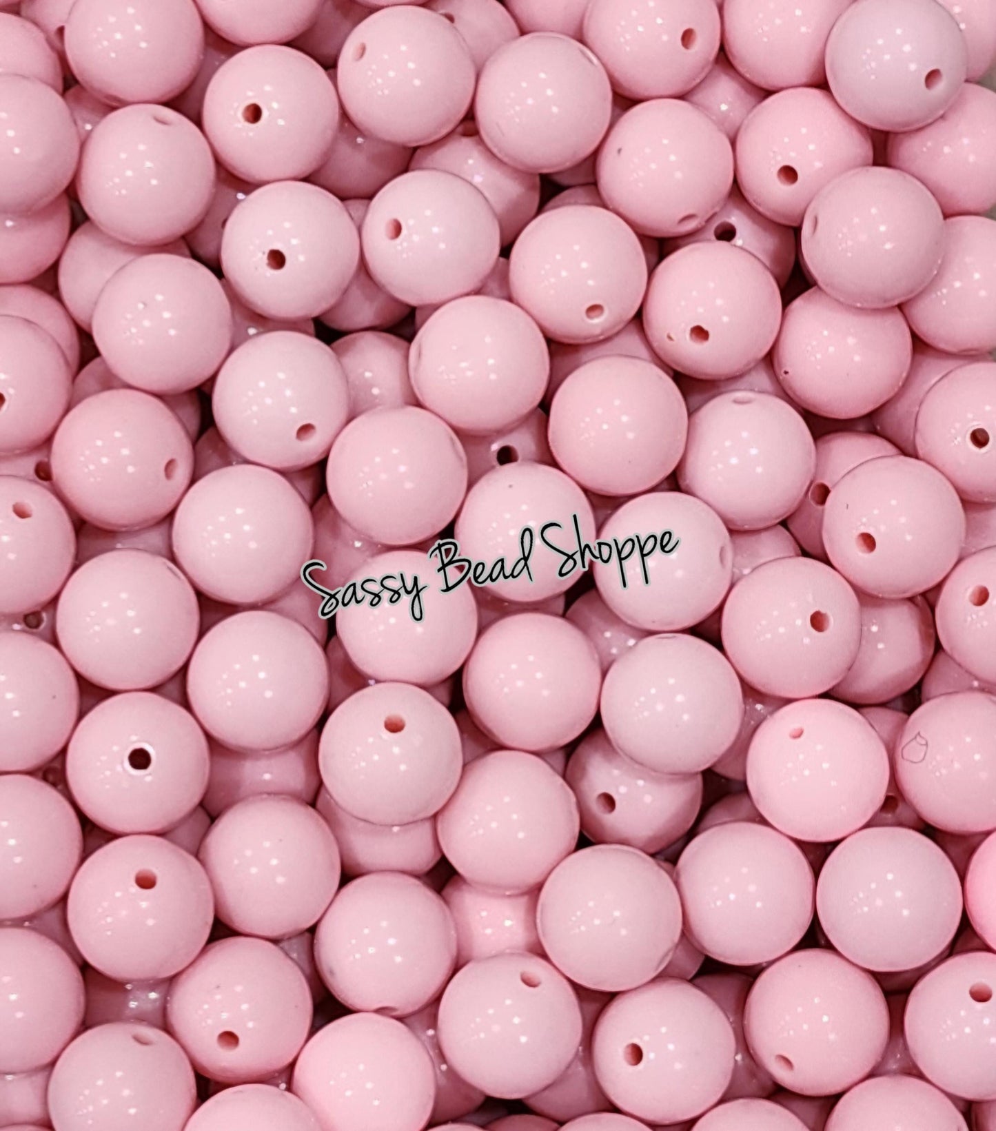 20MM Rose Pink Beads - Sassy Bead Shoppe