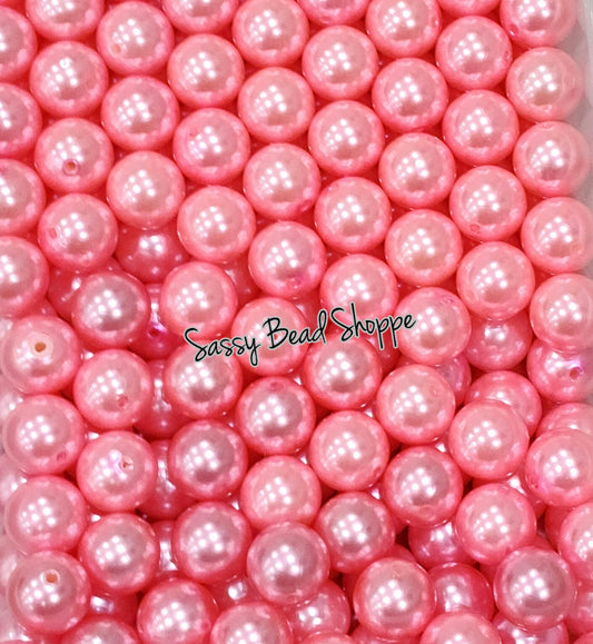 20MM Pink Pearl Beads - Sassy Bead Shoppe