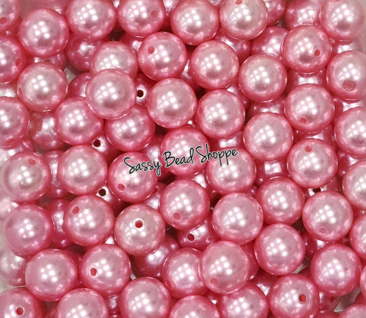 20MM Light Pink Pearl Chunky Bubblegum Beads, Acrylic Beads in Bulk, 20mm Bubble Gum Beads, 20mm Chunky Beads