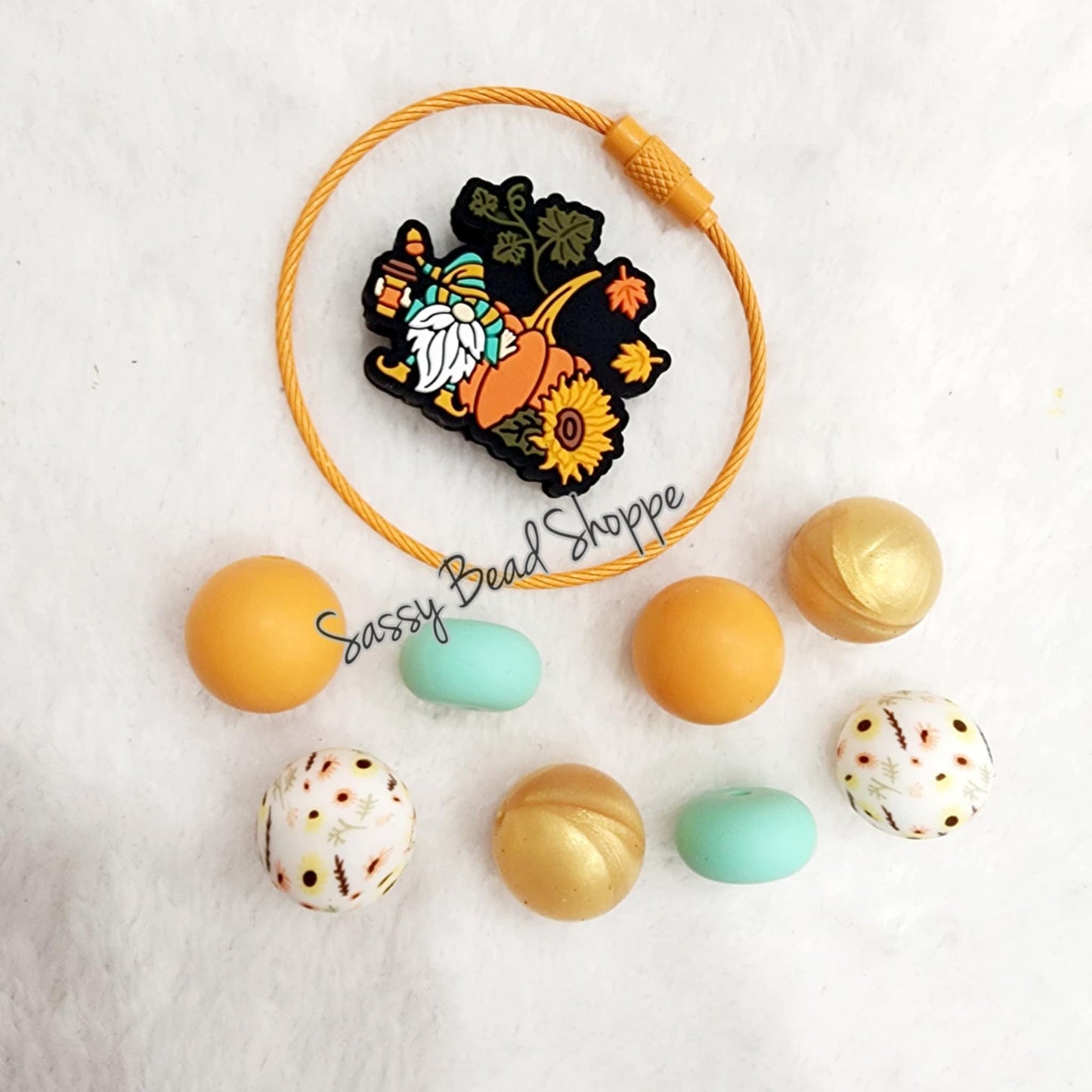 Sassy Bead Shoppe
Harvest Pumpkin Tumbler Charm
What you will receive in your kit