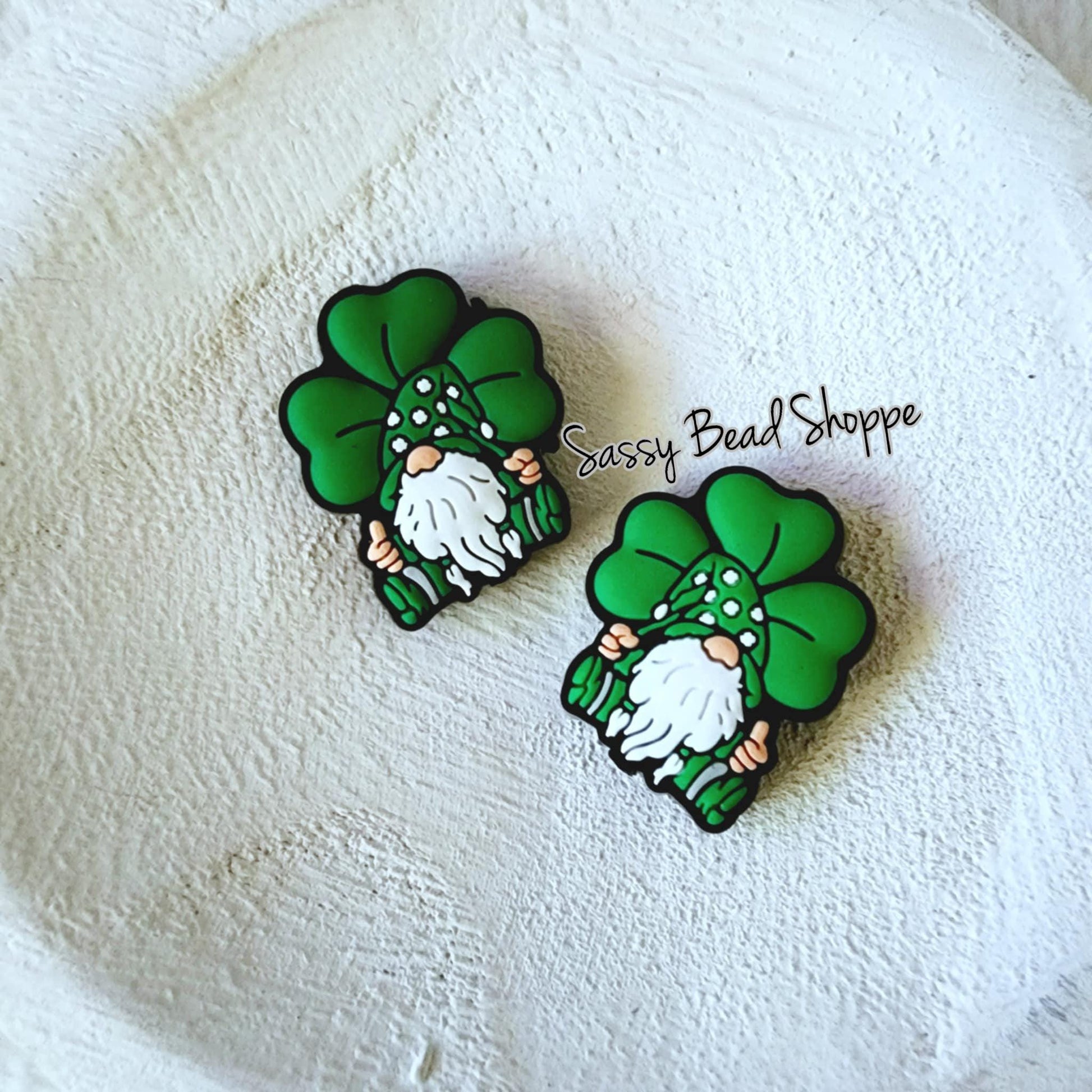 Clover Gnome Focal Beads - Sassy Bead Shoppe