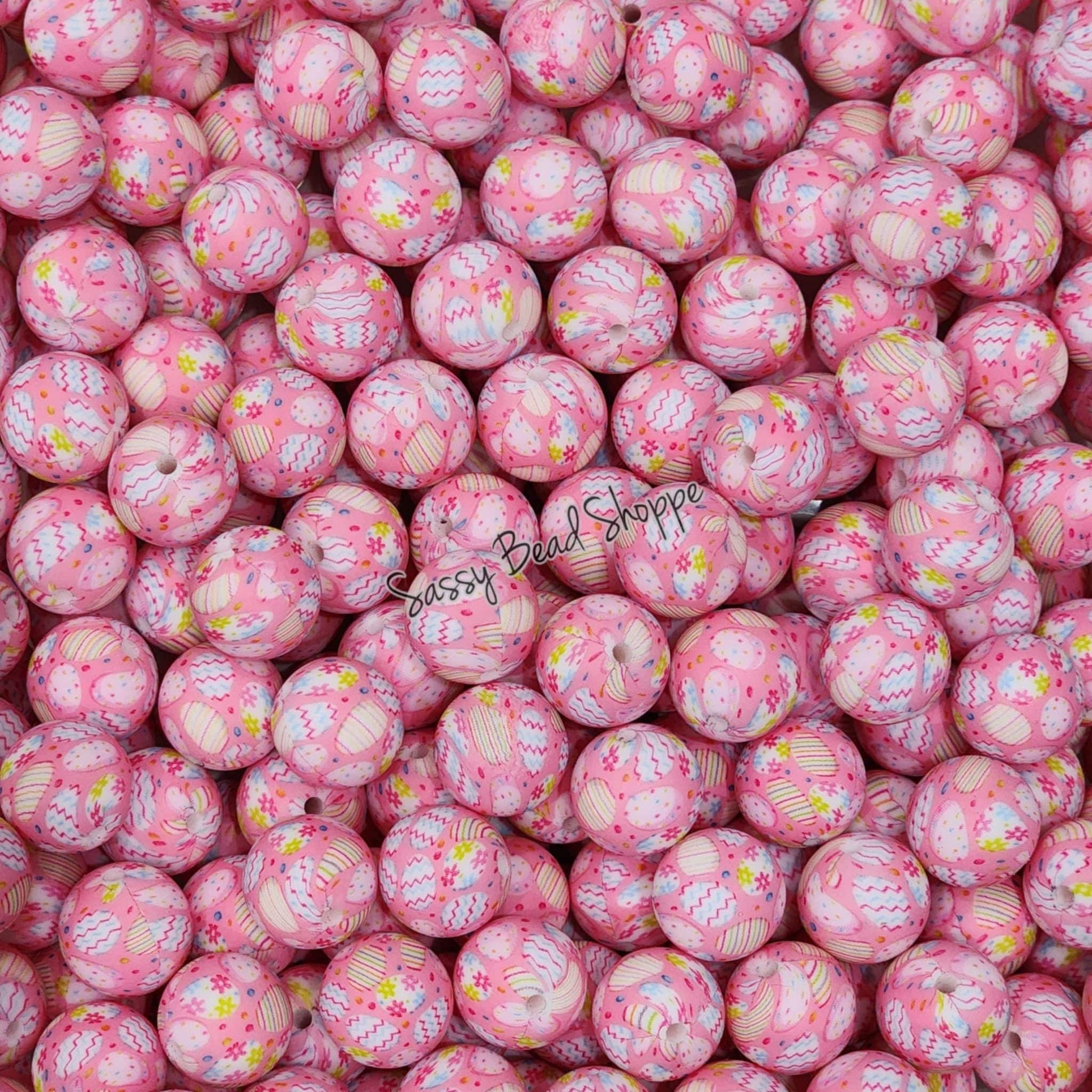 Sassy Bead Shoppe
Pink Easter Egg Silicone Beads