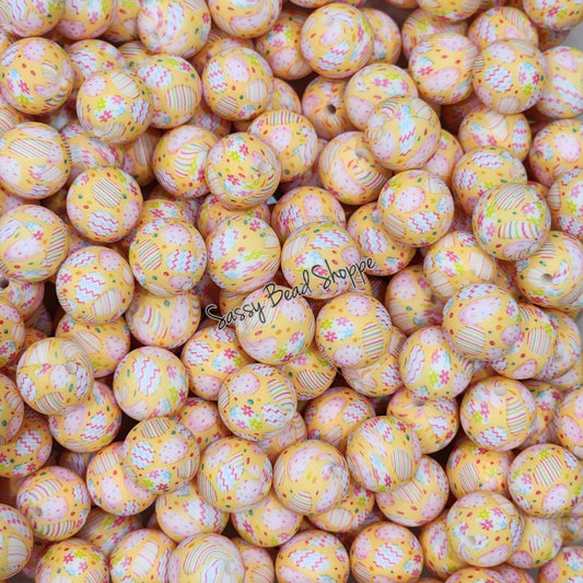 Sassy Bead Shoppe
Yellow Easter Egg Silicone Beads