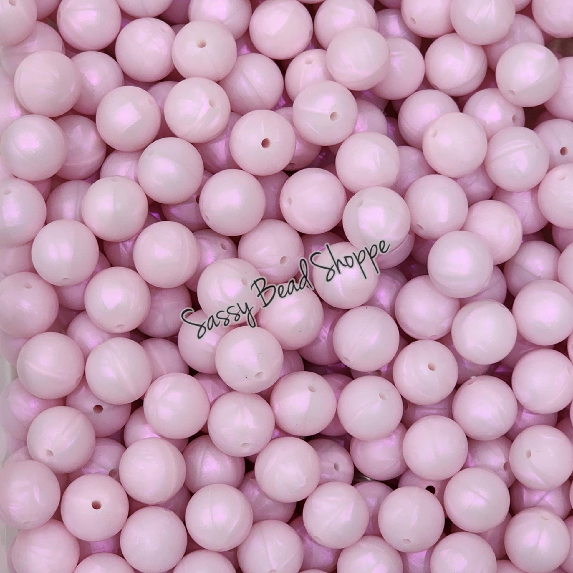 Sassy Bead Shoppe
Soft Pink Pearl Silicone Beads