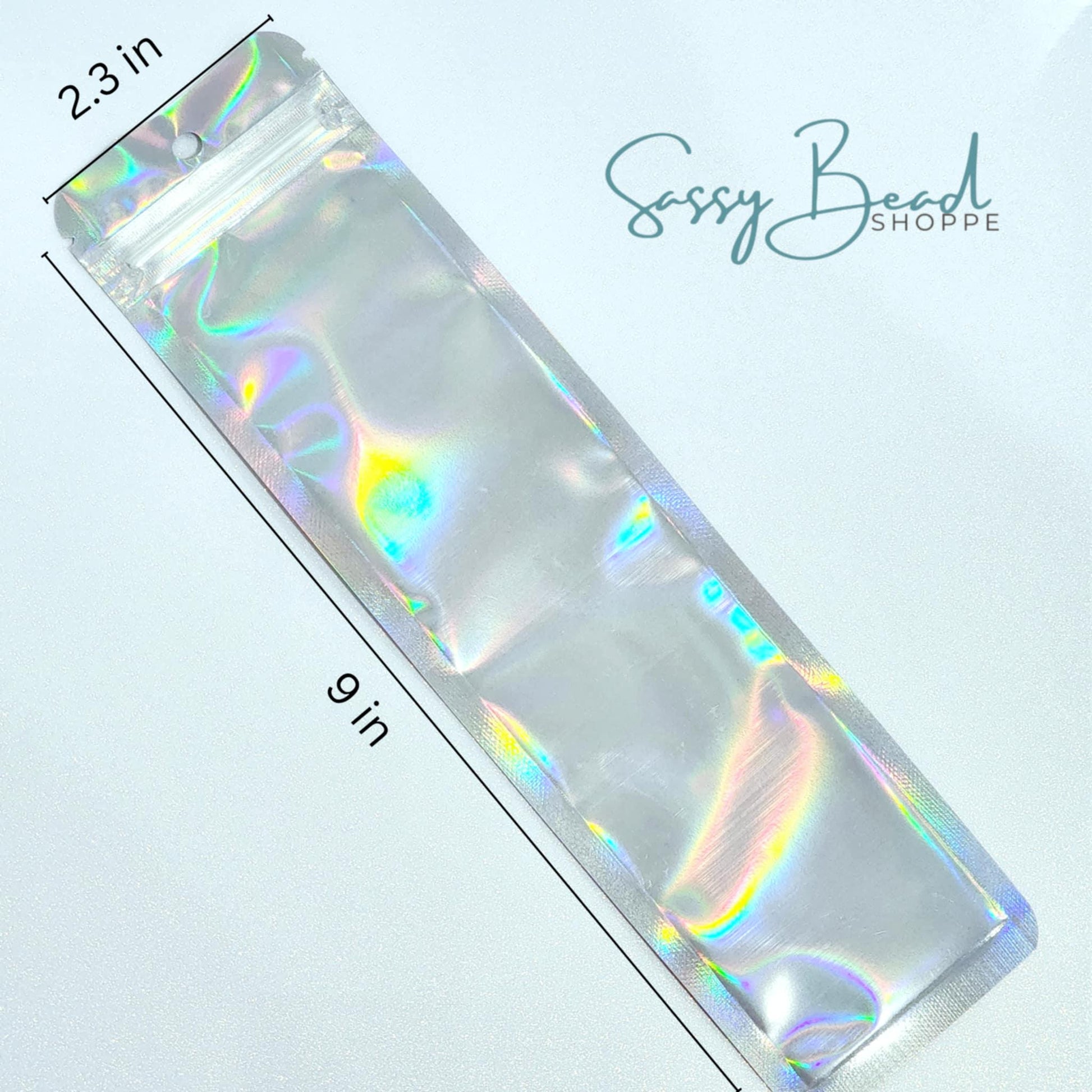 Hologram Foil Packaging Bag For Beadable Items Pens, Car Charms, Keychains, Cup Charms, Wine Stoppers, and Necklaces etc.