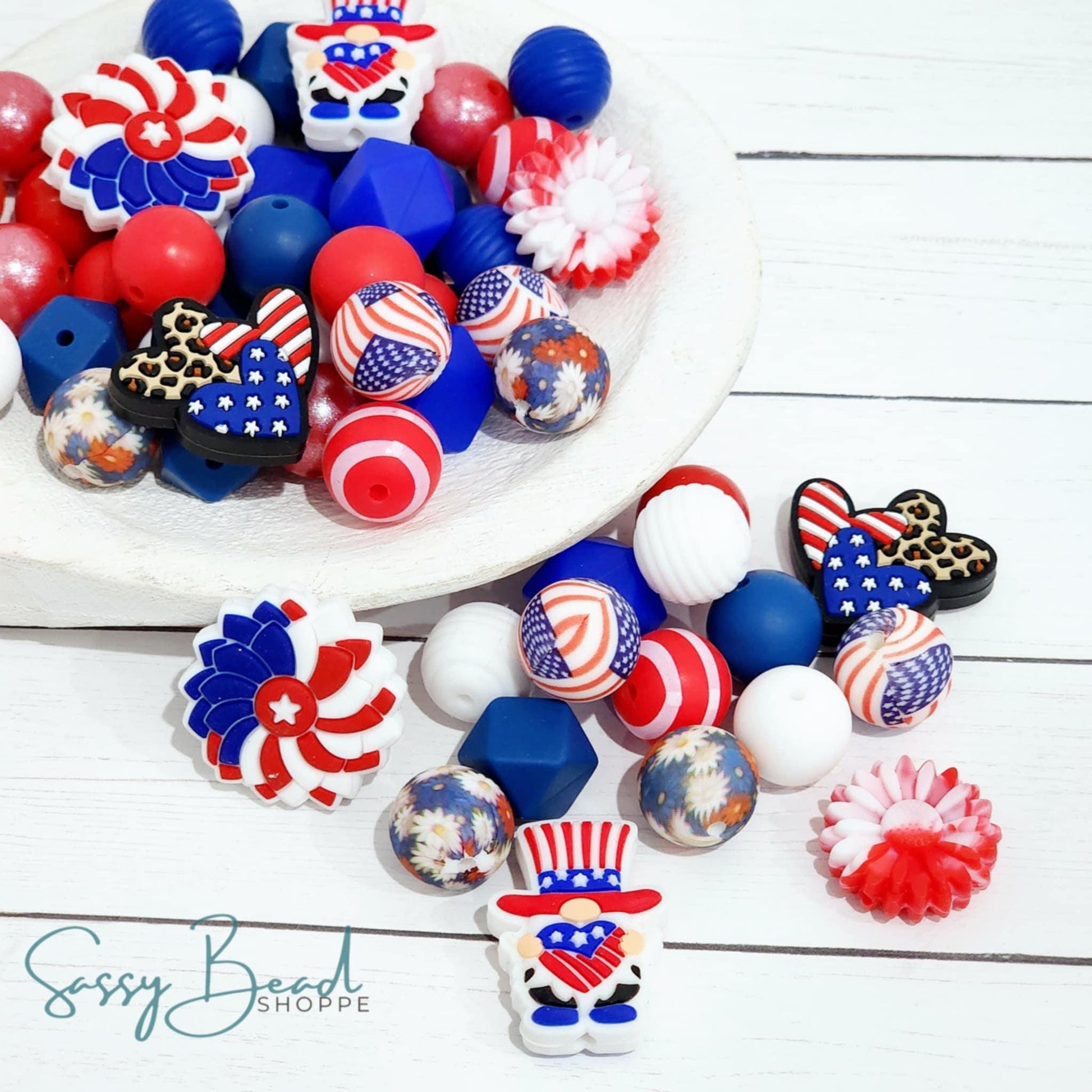 Sassy Bead Shoppe
Uncle Sam Silicone Bead Mix